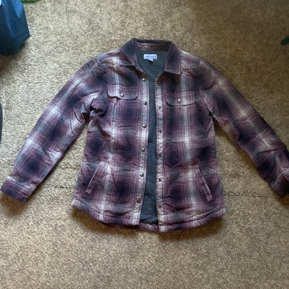 Carhartt Plaid Sherpa Jacket
